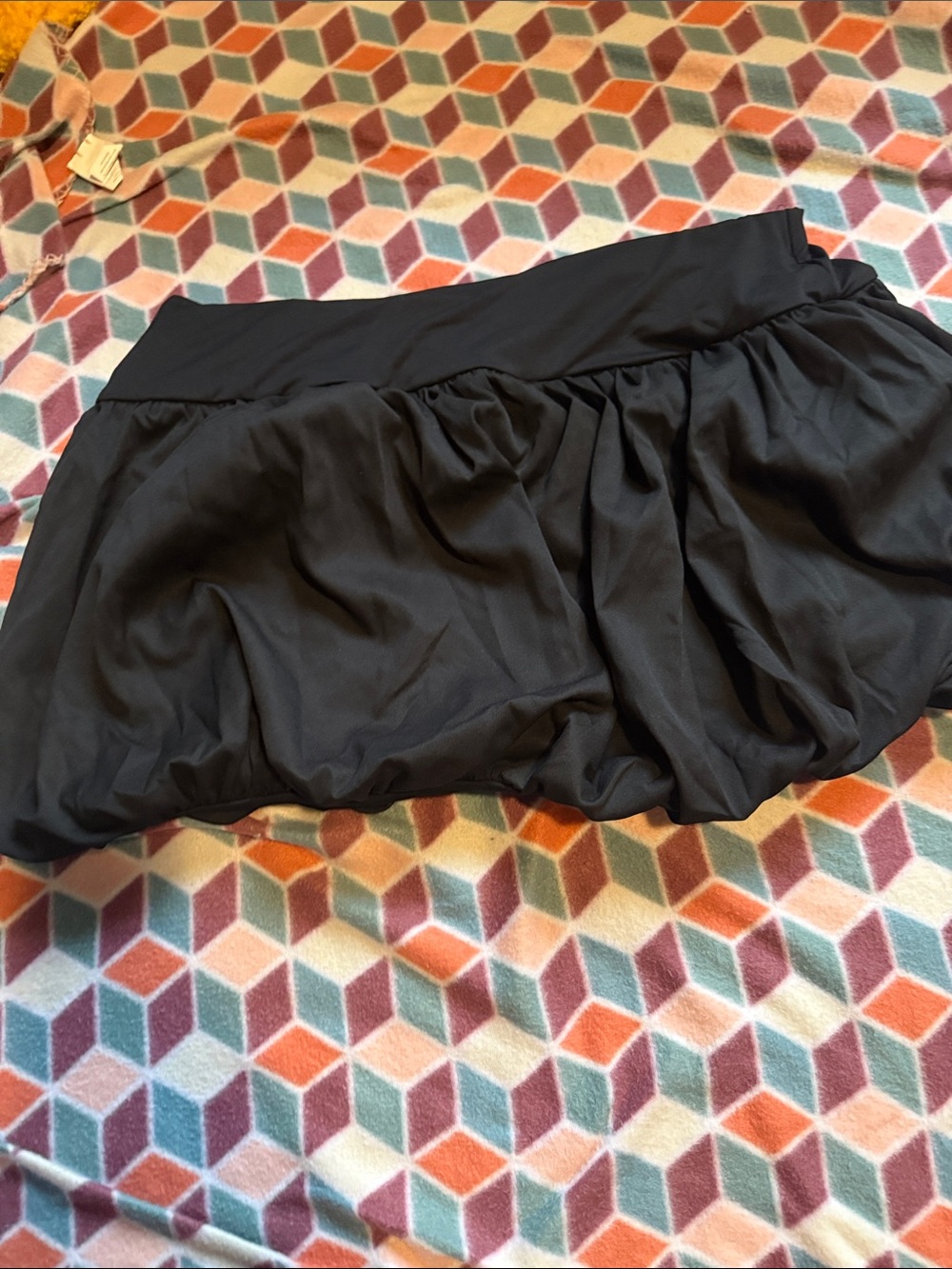 SHEIN Black Women's Bubble Skort